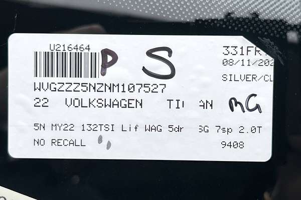 2022 Volkswagen Tiguan 132TSI Life Allspace 5N