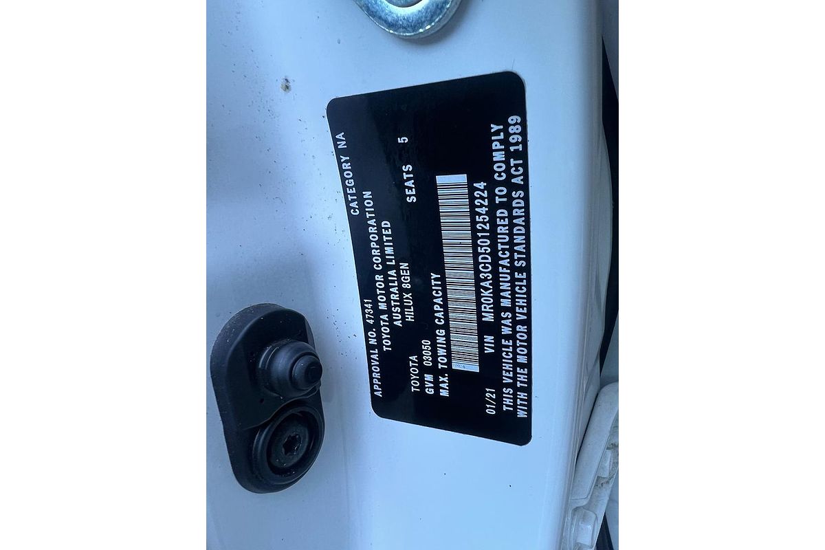 2021 Toyota Hilux SR GUN126R 4X4