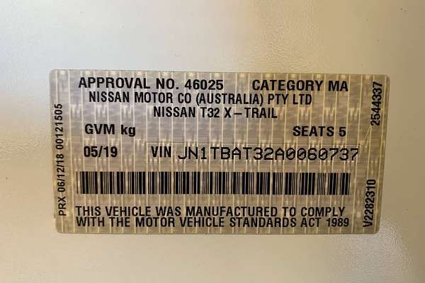 2019 Nissan X-TRAIL ST T32 Series II