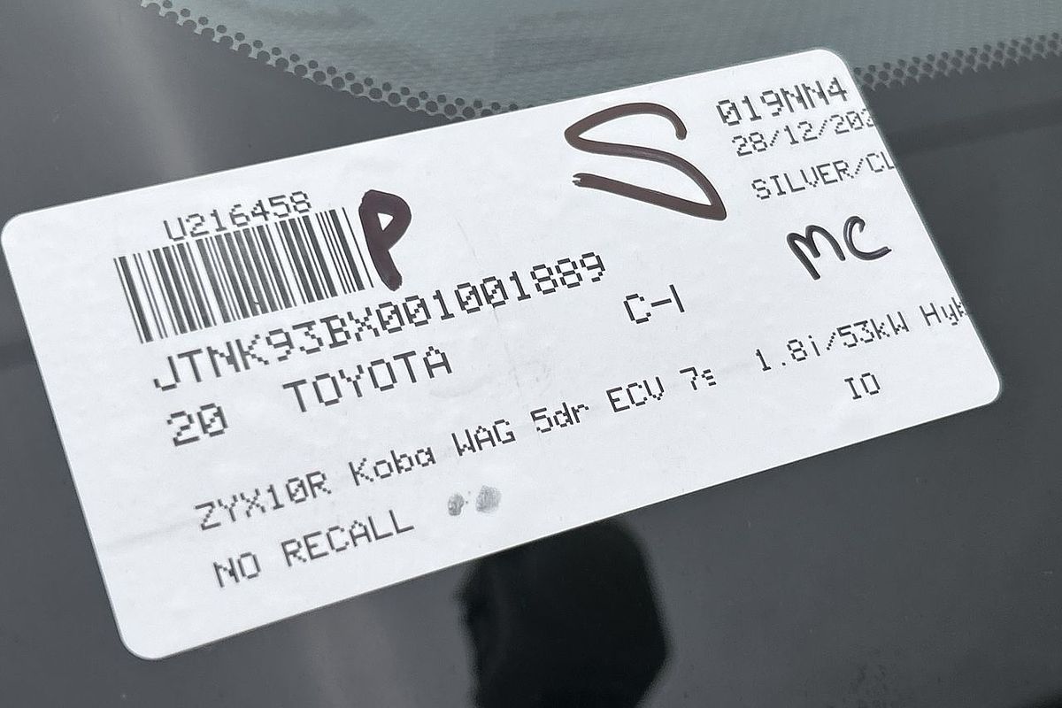 2020 Toyota C-HR Koba ZYX10R