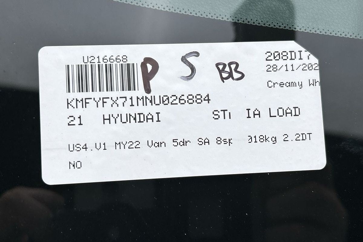 2021 Hyundai STARIA LOAD US4.V1