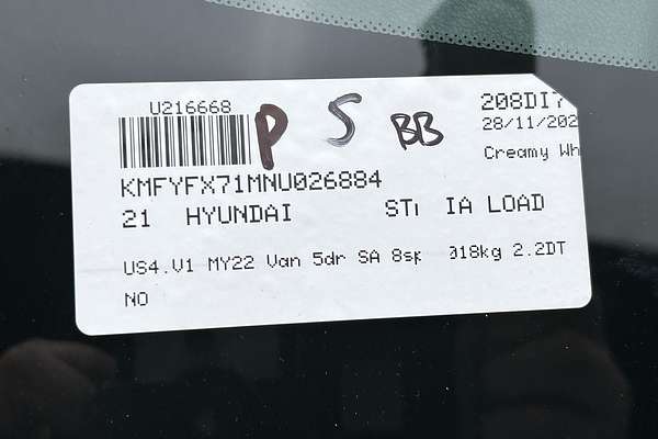 2021 Hyundai STARIA LOAD US4.V1