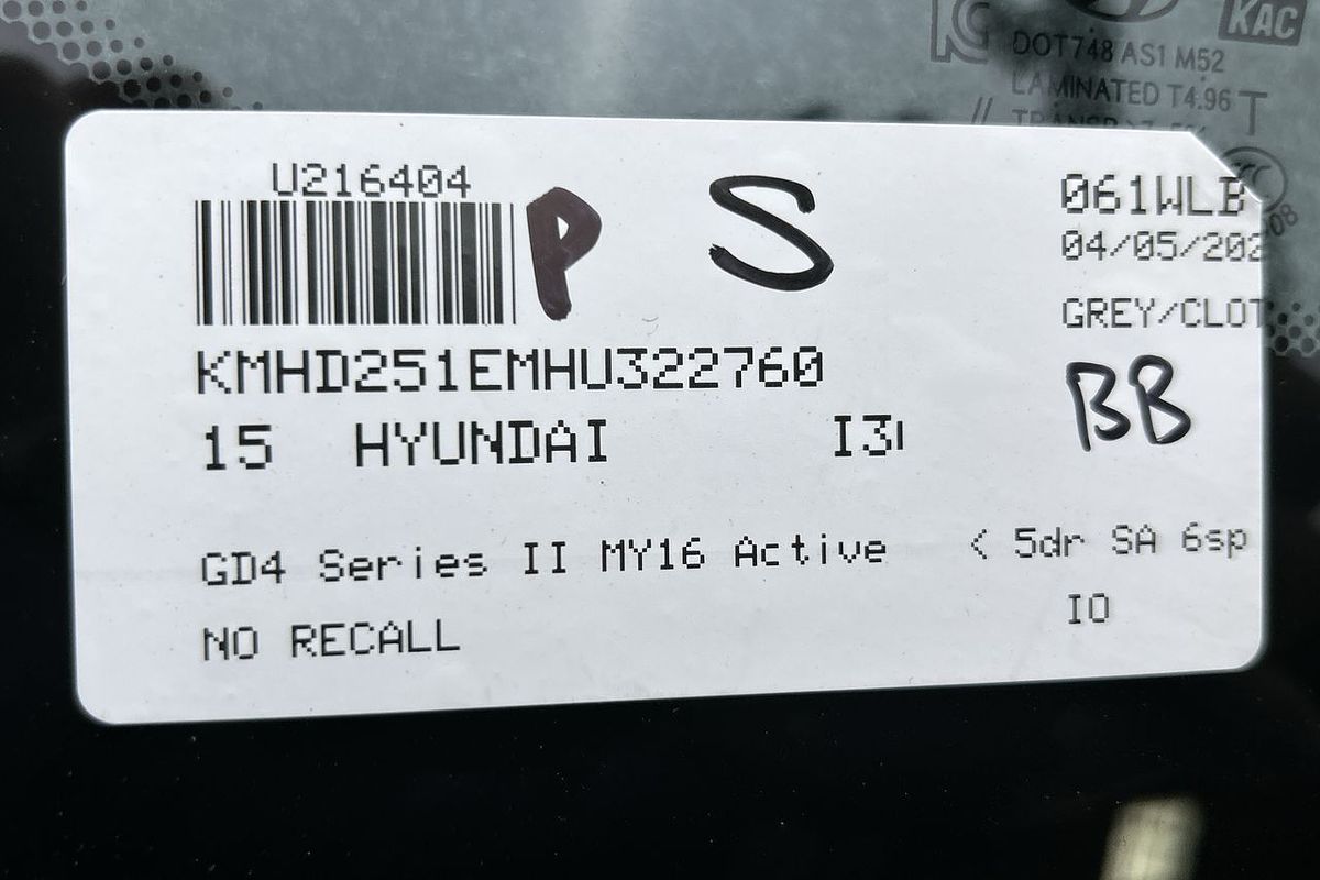 2015 Hyundai i30 Active GD4 Series II