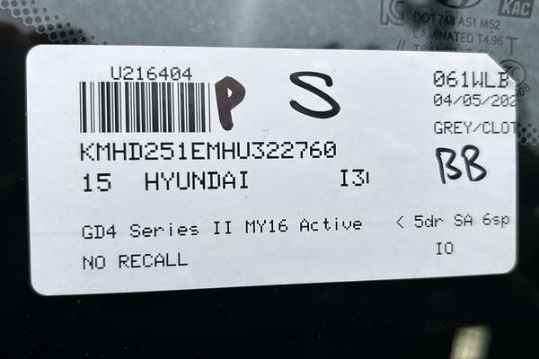 2015 Hyundai i30 Active GD4 Series II