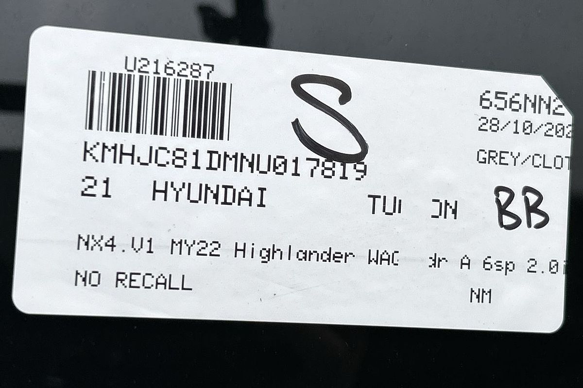 2021 Hyundai Tucson Highlander NX4.V1