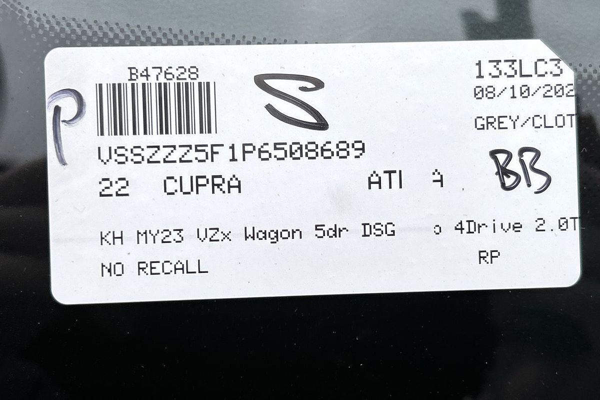 2022 CUPRA Ateca VZx KH