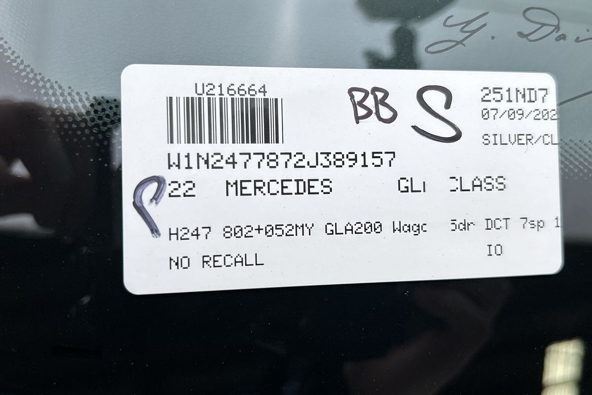 2022 Mercedes-Benz GLA-Class GLA200 H247