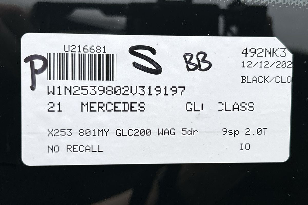 2021 Mercedes-Benz GLC-Class GLC200 X253