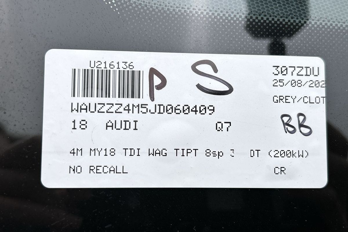 2018 Audi Q7 TDI 4M