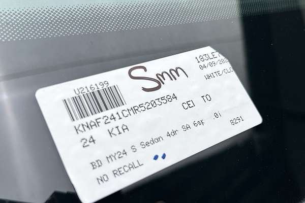 2024 Kia Cerato S BD