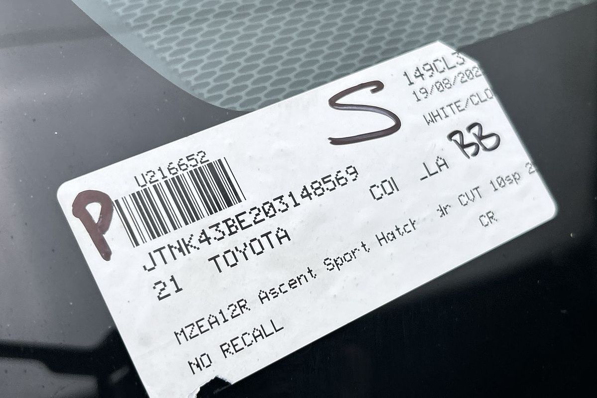 2021 Toyota Corolla Ascent Sport MZEA12R