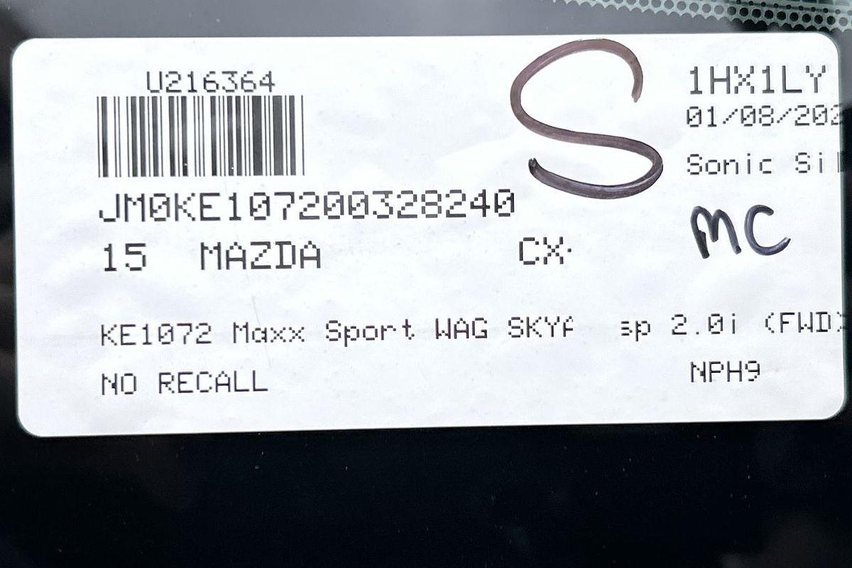 2015 Mazda CX-5 Maxx Sport KE Series 2
