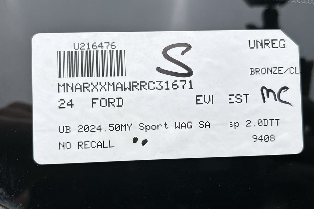 2024 Ford Everest Sport 2.0L