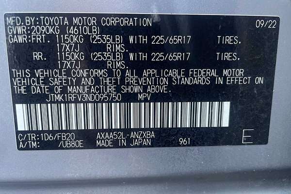 2022 Toyota RAV4 LE