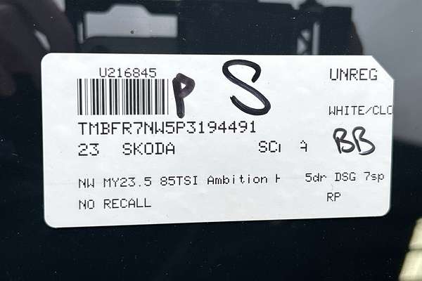 2023 SKODA Scala 85TSI Ambition NW