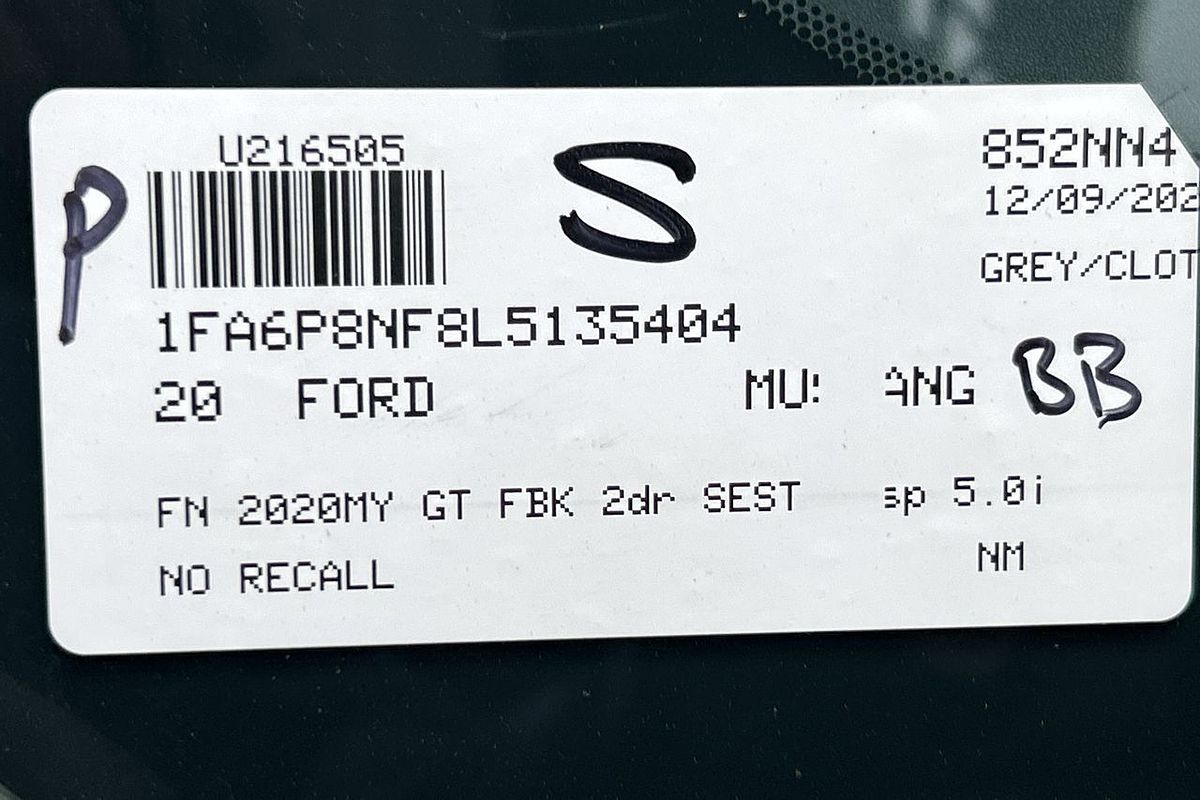 2020 Ford Mustang GT FN