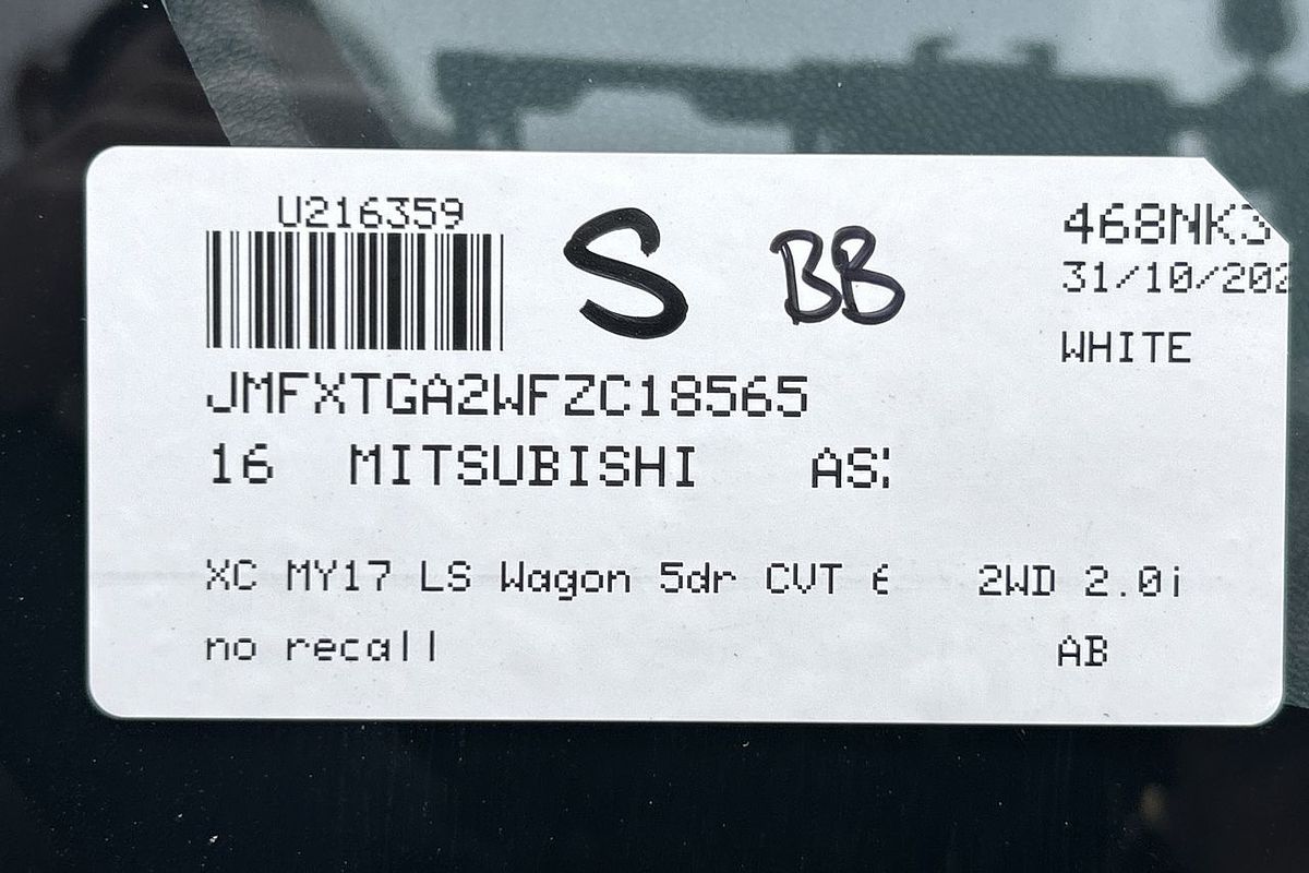 2016 Mitsubishi ASX LS XC
