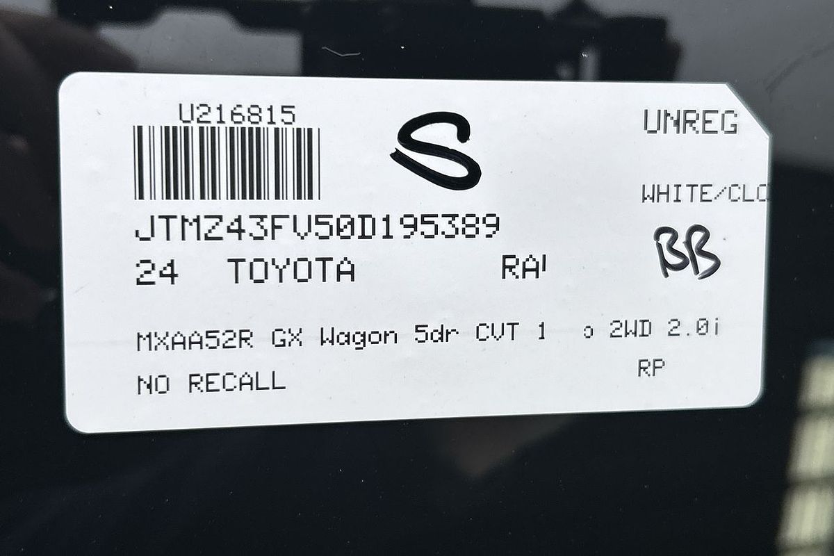 2024 Toyota RAV4 GX MXAA52R