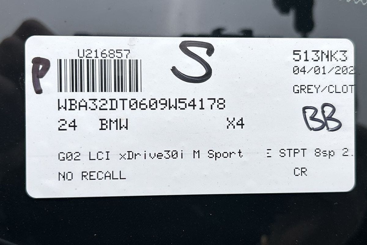 2024 BMW X4 xDrive30i M Sport G02 LCI