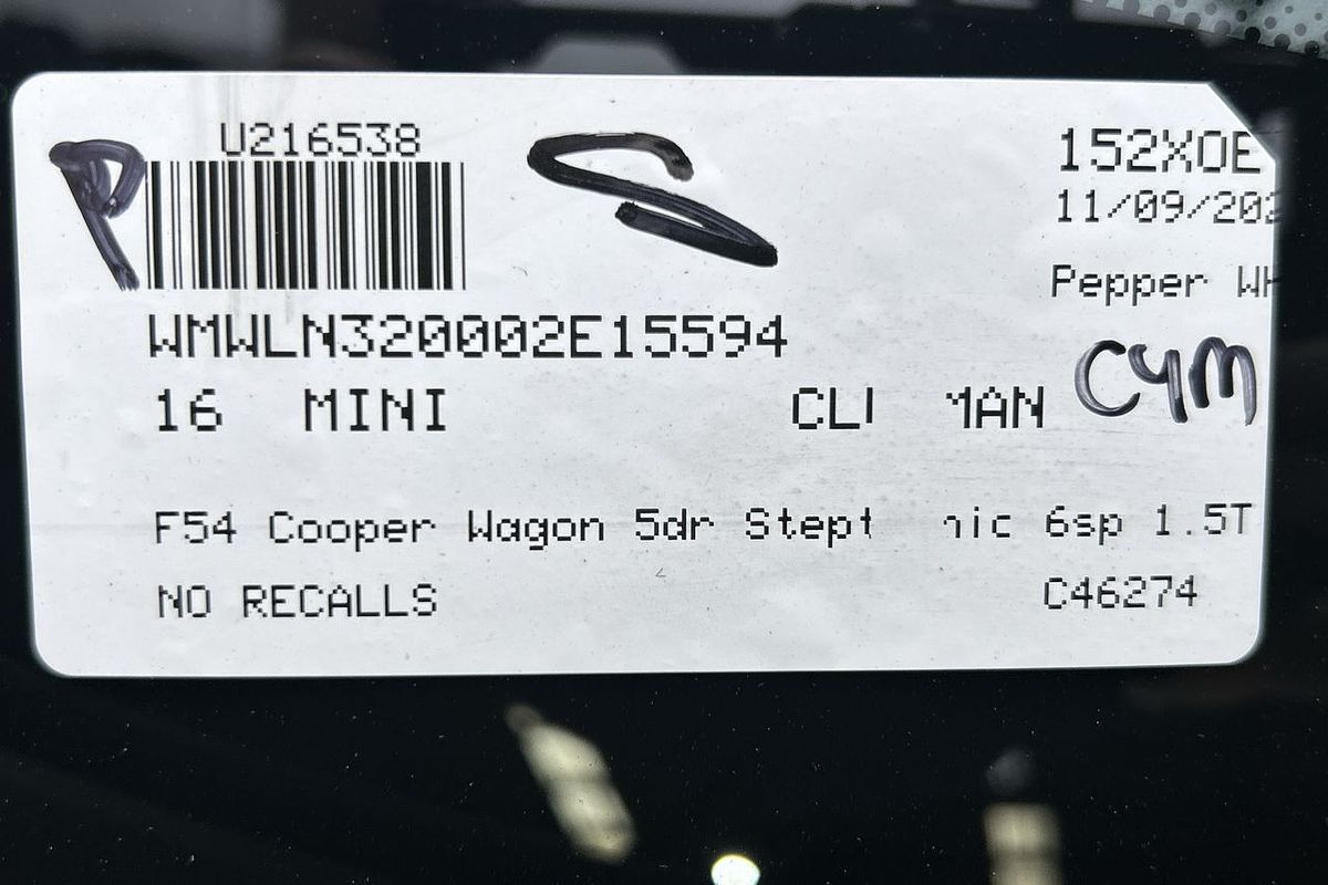 2016 MINI Clubman Cooper F54