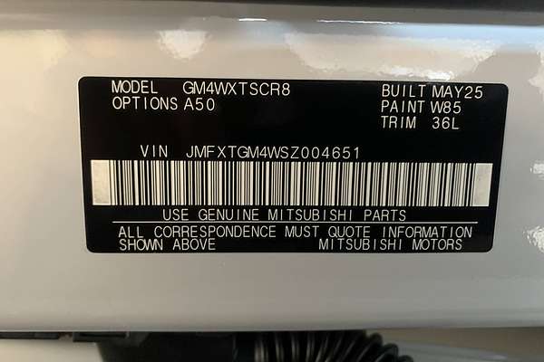 2025 Mitsubishi Outlander ES 5 SEAT (2WD) ZM MY25