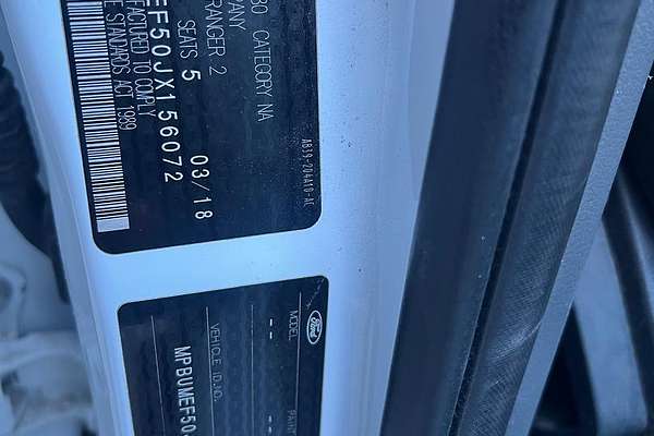 2018 Ford Ranger XL PX MkII 4X4 3.2L