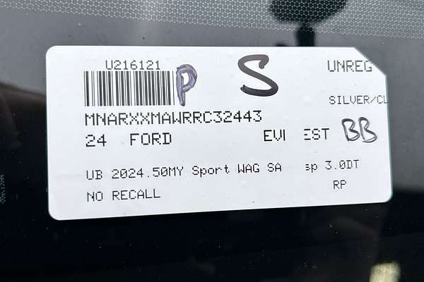 2024 Ford Everest Sport 3.0L