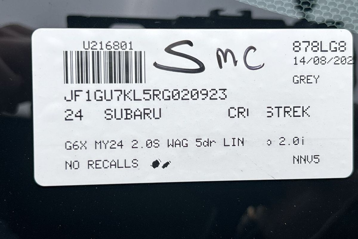 2024 Subaru Crosstrek 2.0S G6X
