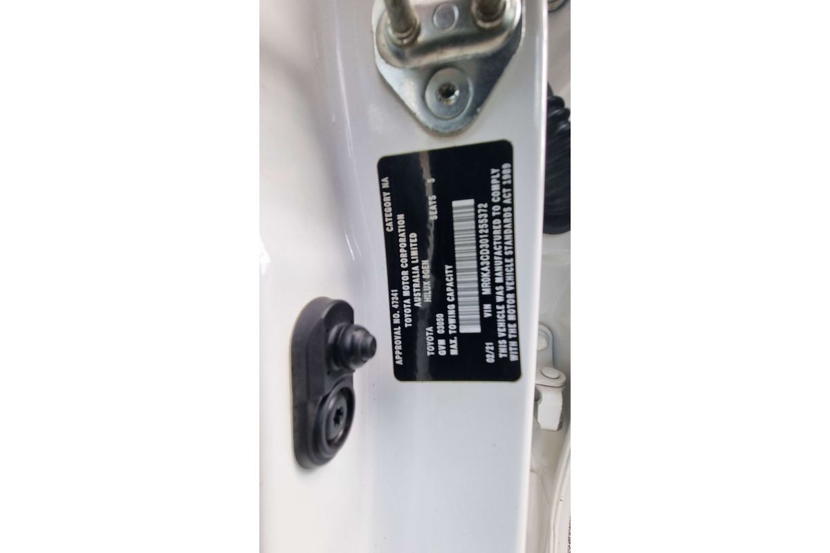 2021 Toyota Hilux SR GUN126R 4X4