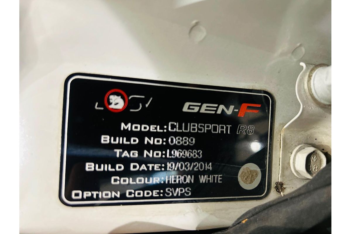 2014 Holden Clubsport R8 GEN-F