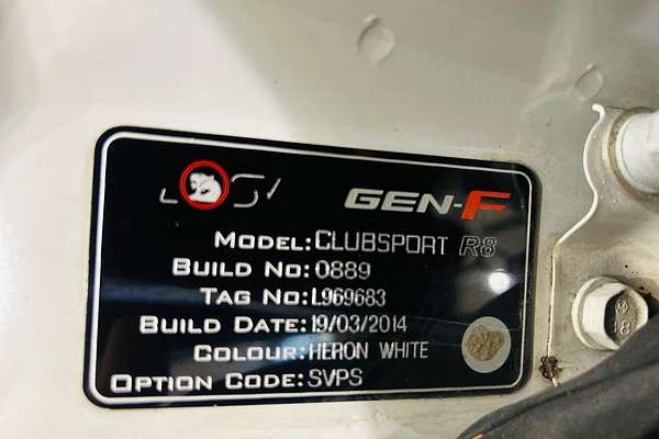 2014 Holden Clubsport R8 GEN-F