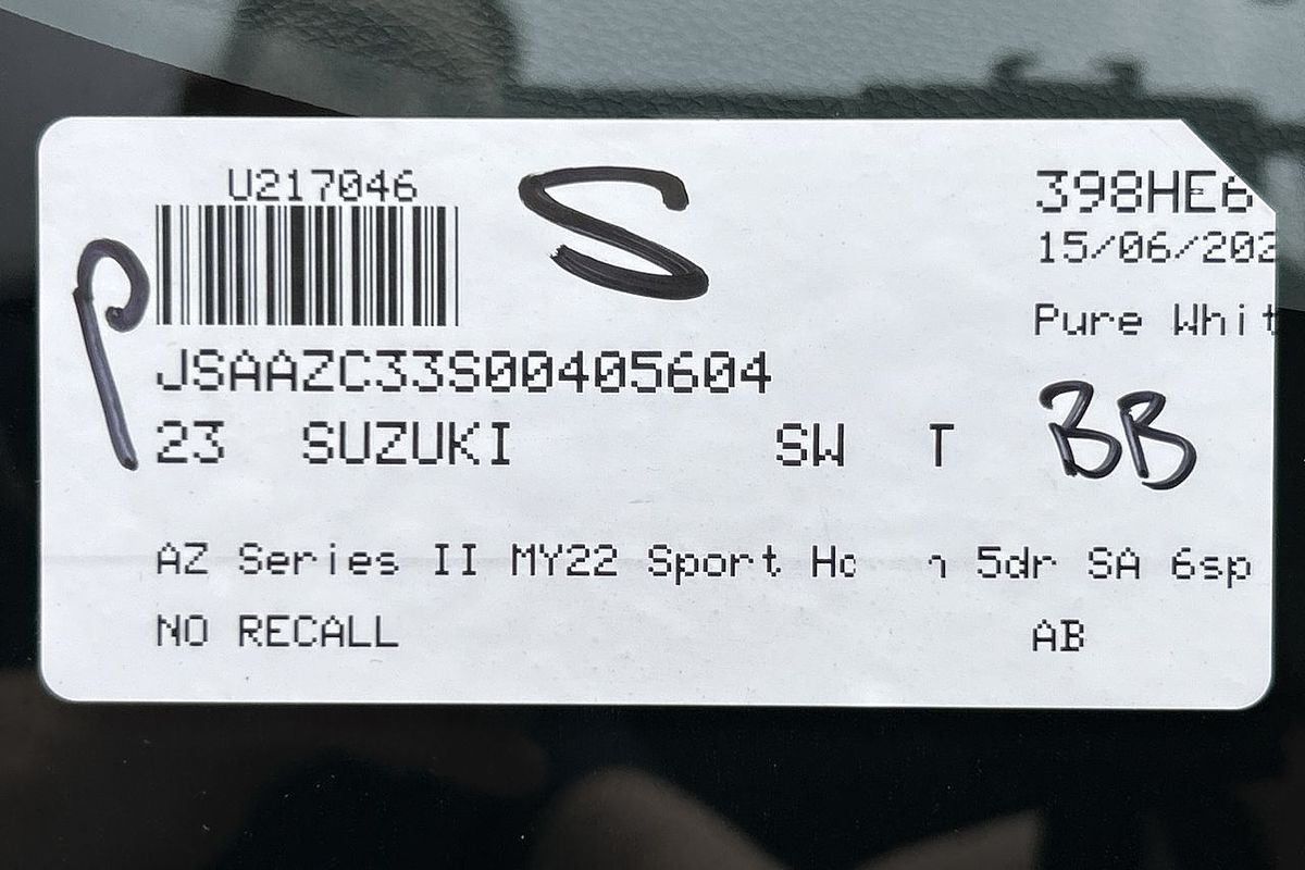 2023 Suzuki Swift Sport AZ Series II