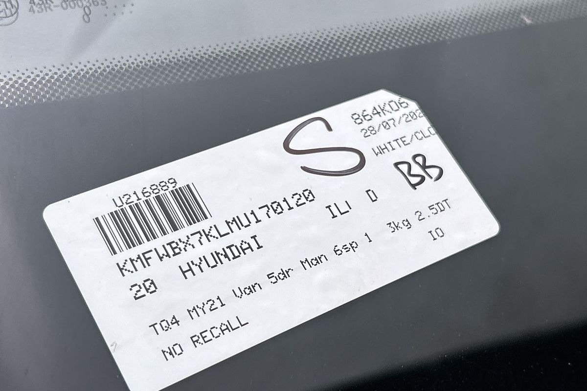 2020 Hyundai iLoad TQ4