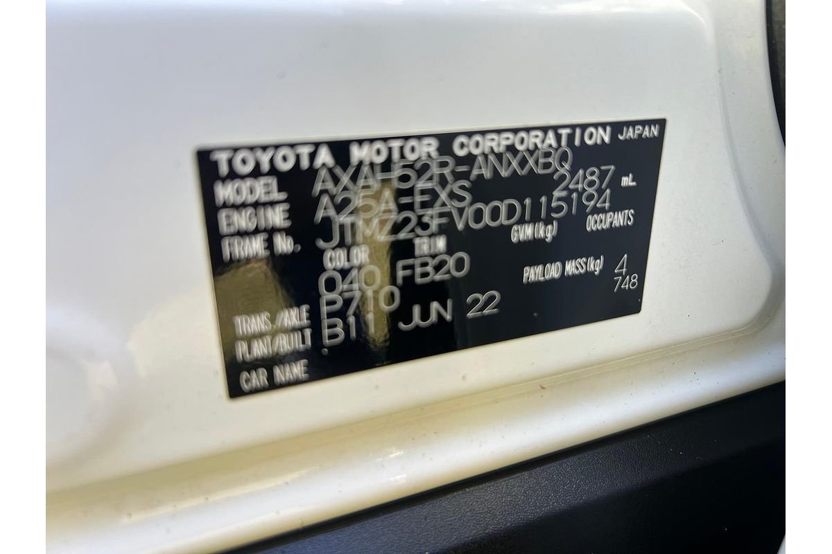2022 Toyota RAV4 GX AXAH52R