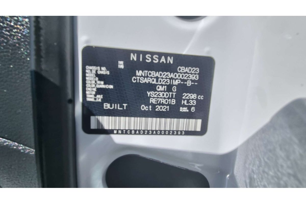 2021 Nissan Navara SL D23 Rear Wheel Drive