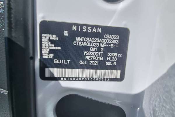 2021 Nissan Navara SL D23 Rear Wheel Drive