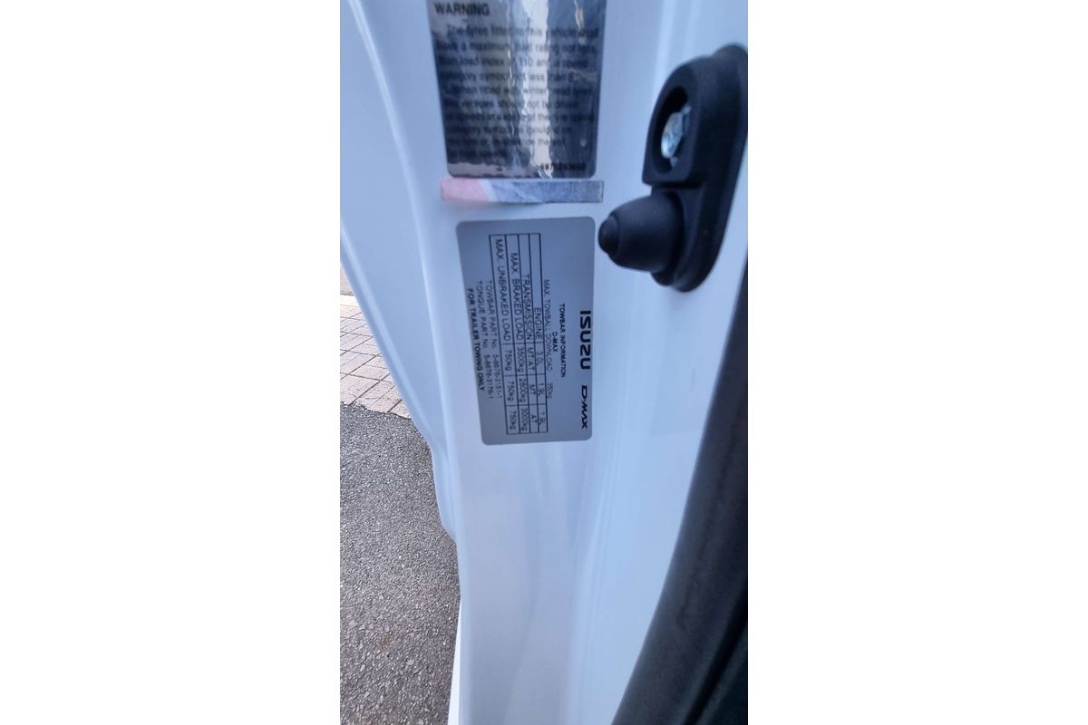 2023 Isuzu D-MAX SX High Ride  Rear Wheel Drive