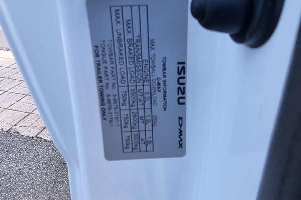 2023 Isuzu D-MAX SX High Ride  Rear Wheel Drive