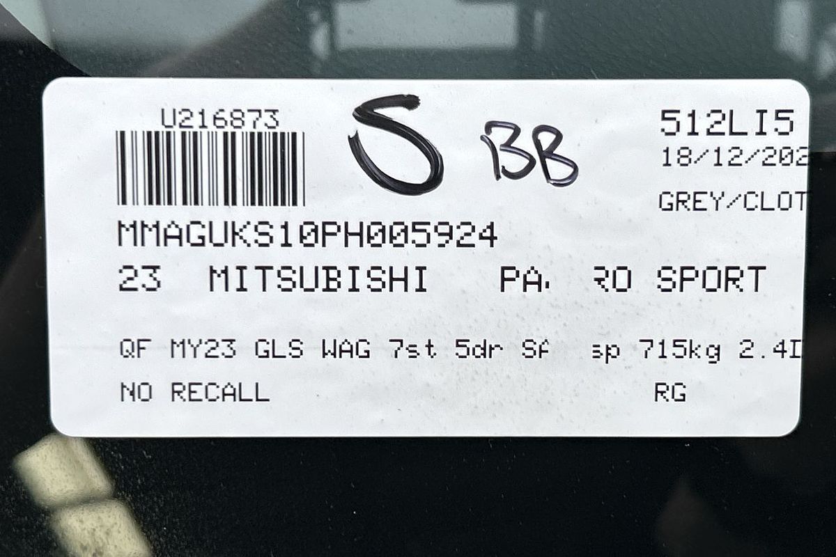 2023 Mitsubishi Pajero Sport GLS QF