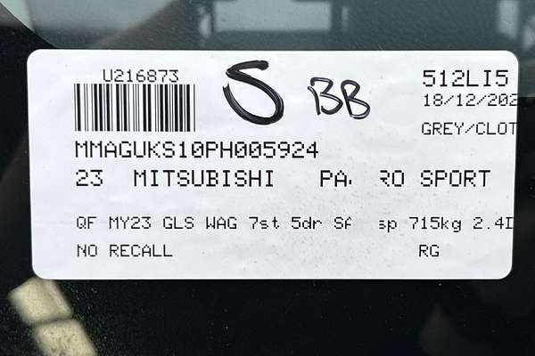 2023 Mitsubishi Pajero Sport GLS QF