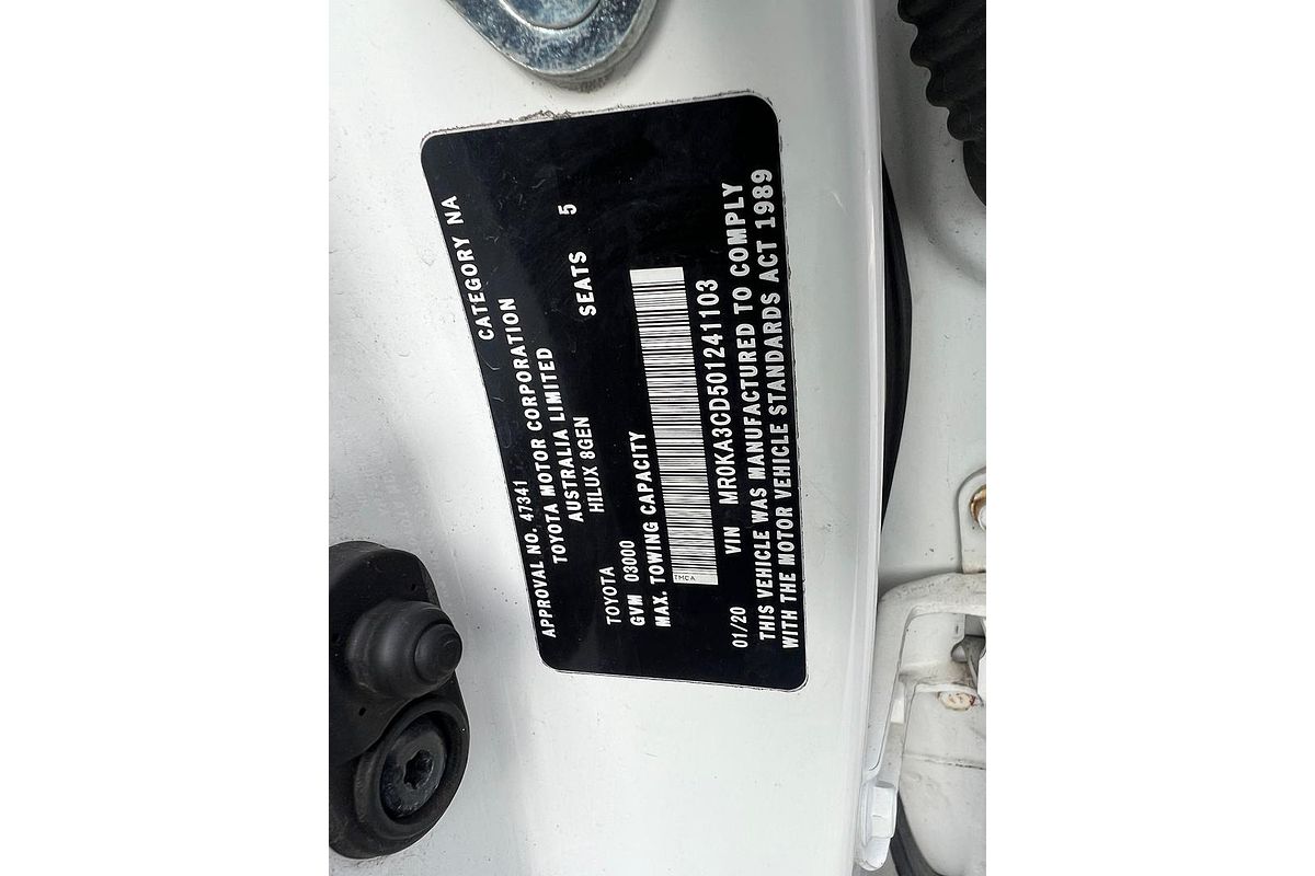 2020 Toyota Hilux SR GUN126R 4X4