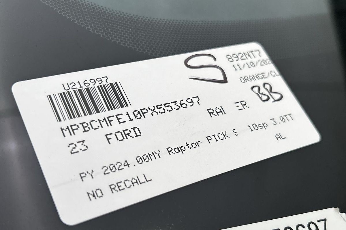 2023 Ford Ranger Raptor 4X4 3.0L