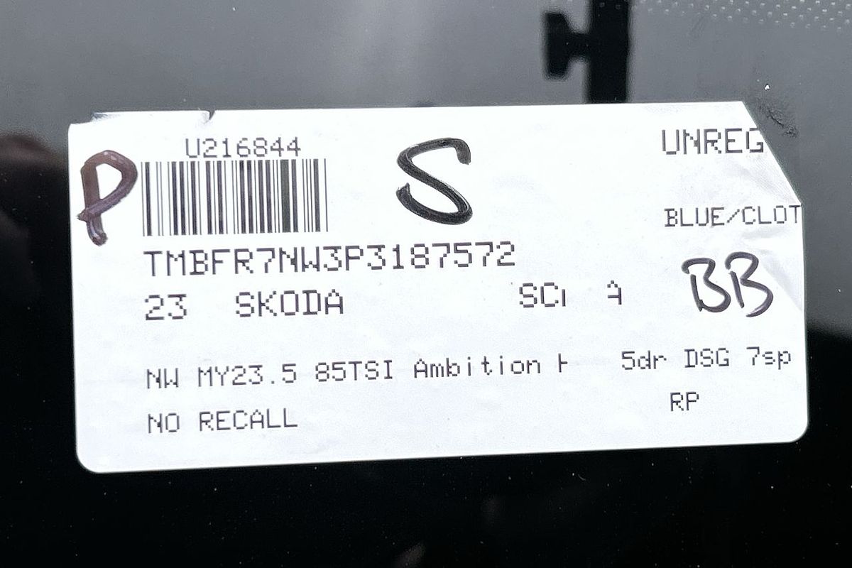 2023 SKODA Scala 85TSI Ambition NW
