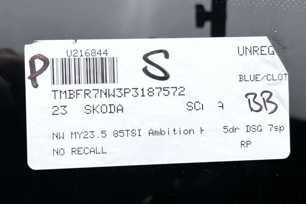 2023 SKODA Scala 85TSI Ambition NW