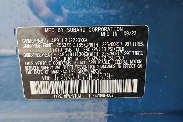 2022 Subaru Forester Wilderness