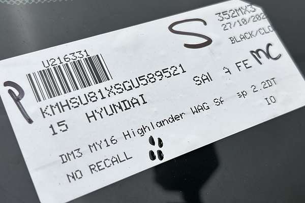 2015 Hyundai Santa Fe Highlander DM3 Series II