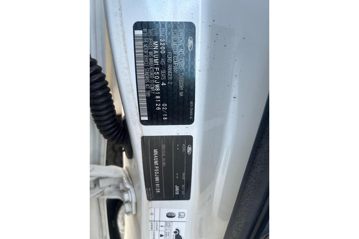 2018 Ford Ranger XL PX MkII 4X4 3.2L