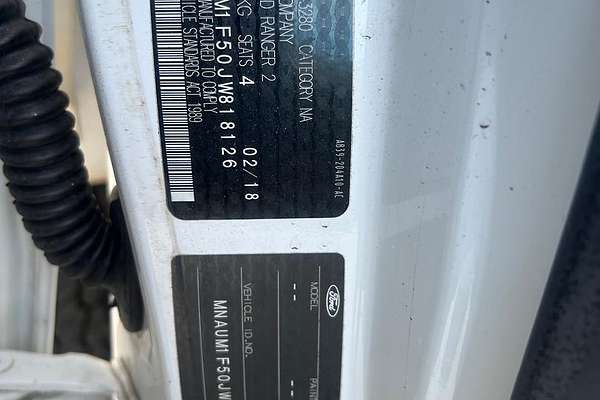 2018 Ford Ranger XL PX MkII 4X4 3.2L