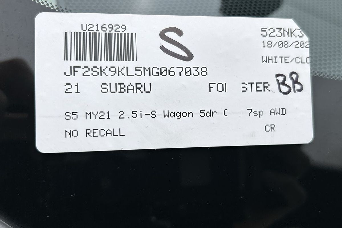 2021 Subaru Forester 2.5i-S S5