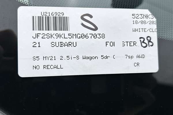2021 Subaru Forester 2.5i-S S5